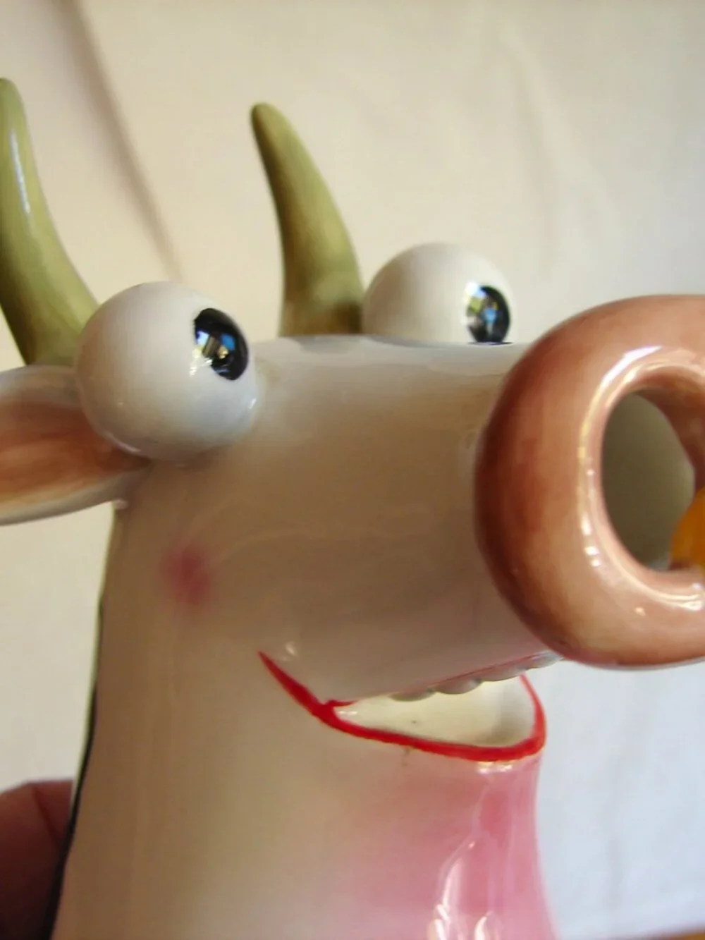 Rare Department 56 'Bee Happy' COW CREAMER, Claire Mackie (no Sugar) Dept.